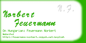 norbert feuermann business card